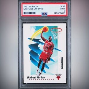 Michael Jordan 1991 Skybox PSA 9 #39